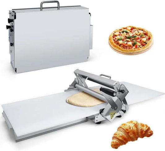 Plaque de cuisson Type400, Laminoir à épaisseur réglable, machine à laminer la pâte pliable, avec de laminage, pour pizzas, croissants