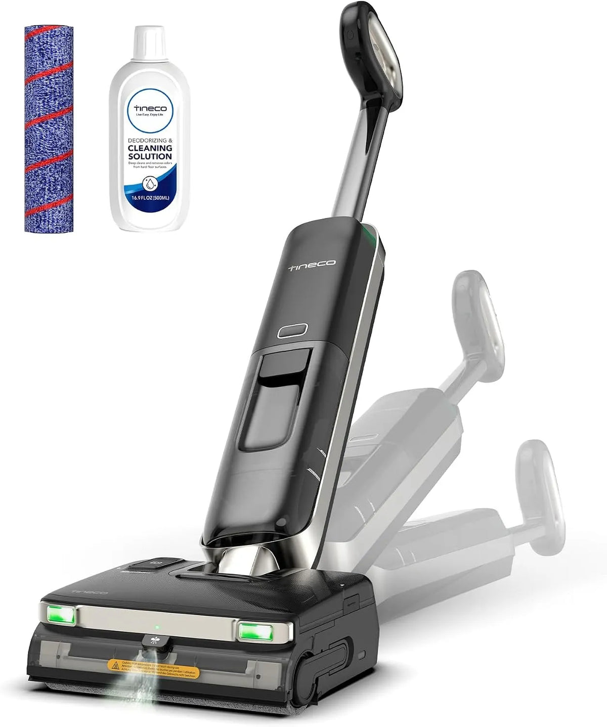 Aspirateur, Ultra-Mince de 9,9 cm, Tineco Floor One S9 Master Laveur sans Fil, 23 KPa, FlashDry 85℃, portée à Plat 180, Lavage du Sol à l'Eau Chaude