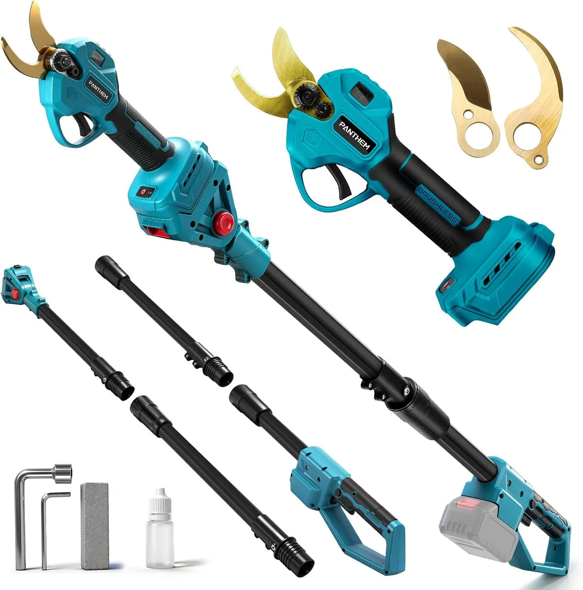 Makita Sécateur Électrique Sans fil Compatible avec 18 V, 45 mm Secateur à batterie, avec LCD, pour Jardinage, Vigne, Sans batterie