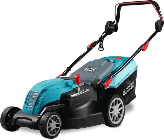 Tondeuse 42LM, Largeur de labourage 420 mm, Panier à Herbe 40 l, 5 Positions, Fonction de paillage, Puissance 1800 W, Hauteur de Coupe 25–80 mm