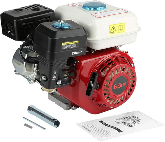 Tondeuse à gazon 168F, Moteur de rechange pour et motoculteur en aluminium 3600 tr/min, Moteur à essence 4 temps 6,5 CV OHV Démarrage à câble