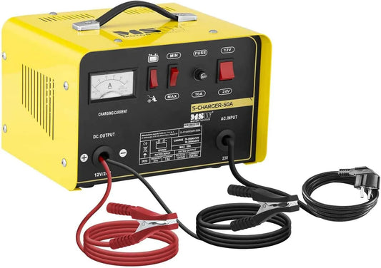 De Batterie Auto Aide au Démarrage pour la Voiture S-CHARGER-50A MSW Chargeur, 12/24 Volts, 20/30 ampères, accumulateur au Plomb