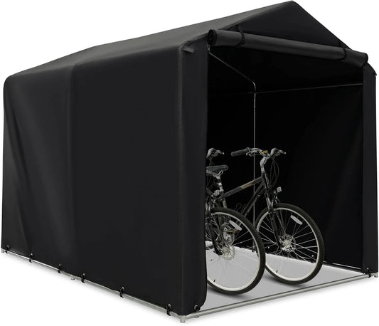 Costway vélo, Abri de Garage au format au format portable pour Vélos avec Porte à Fermeture Éclair Enroulable