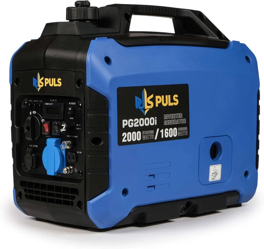 Groupe électrogène PG2000i, Capacité du réservoir 4,5 l, Générateur à essence 2 kW, onduleur PULS energy 2000 W, poids 15 kg, Moteur onduleur 4 temps