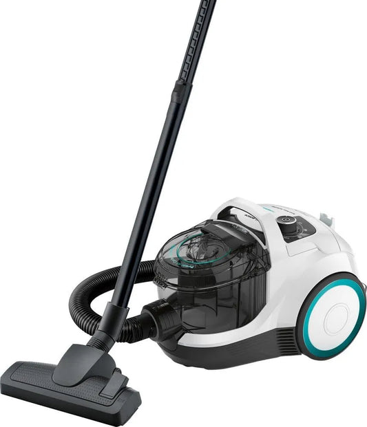 Bosch aspirateur BGC21HYG1, 550 Watts, Puissant et Compact, finition blanche, Electroménager Série 4, traîneau sans Sac Pro Hygiène