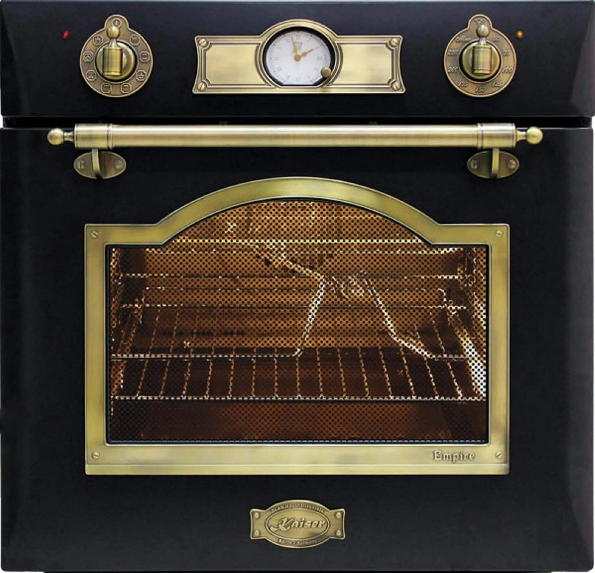 Four électrique UVP 1406 EUR Kaiser, Four encastré avec boutons de commande, Four avec chauffage haut, largeur 60 cm, capacité 67 litres, 8 fonctions