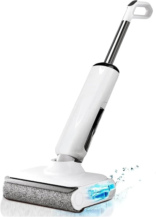 Aspirateur, 23 kPa sans fil pour sols durs, design plat à 180° avec nettoyage des bords, autonomie jusqu'à 45 minutes, humide et sec