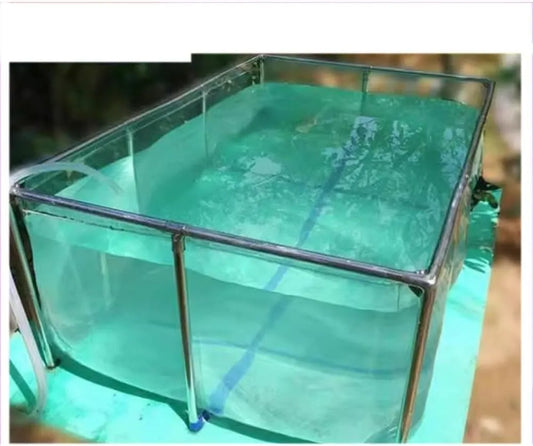 Sol modèle 300X200X Piscine Hors, Piscine 100% Transparente, 10 Ans d'Utilisation, Facile à Installer, coloris Transparent, Taille