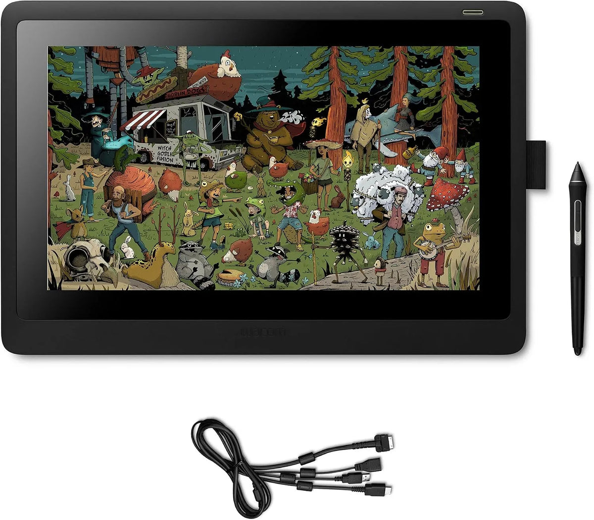 16, 42,2 cm Wacom Cintiq, largeur 28,5 cm