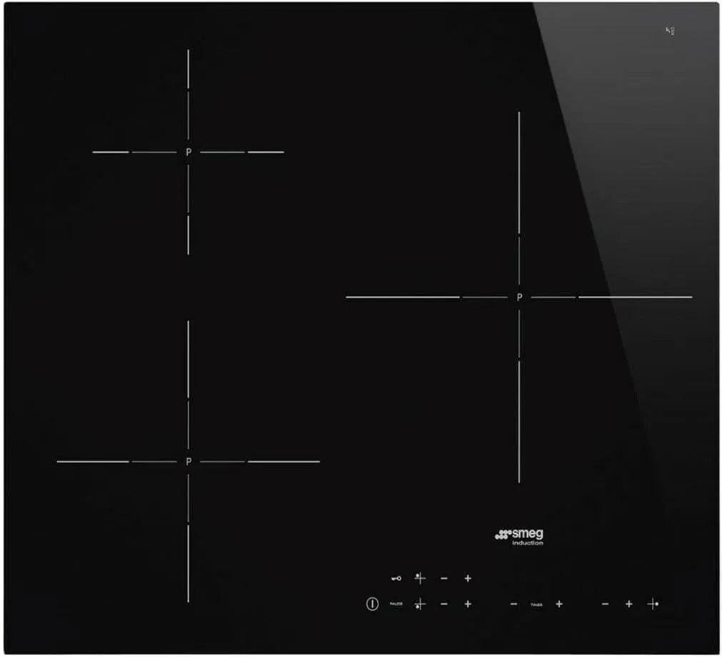 Smeg plaque de cuisson SI5632D, Black glass, de cuisson à induction UNIVERSAL