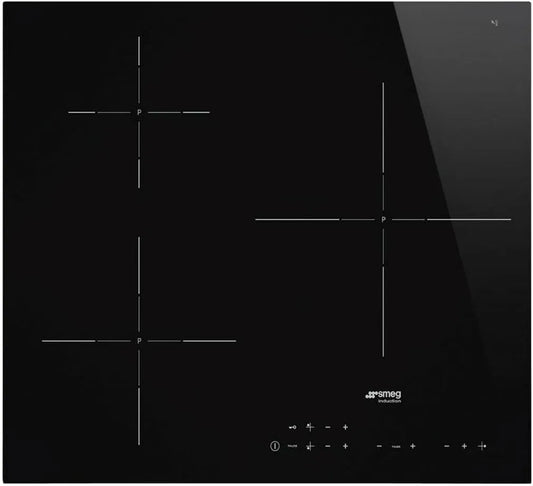 Smeg plaque de cuisson SI5632D, Black glass, de cuisson à induction UNIVERSAL