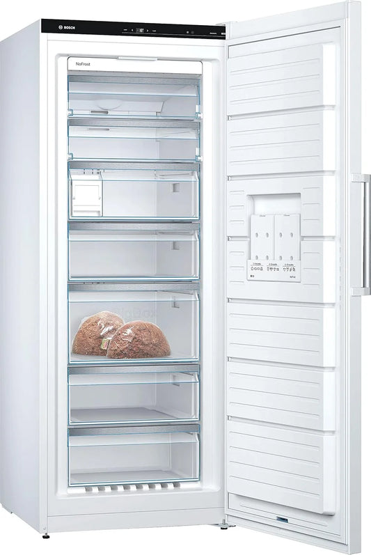 Bosch congélateur GSN54AWCV, Série 6 XXL 176 x 70 cm extra large 327 L NoFrost ne dégivrage plus jamais éclairage