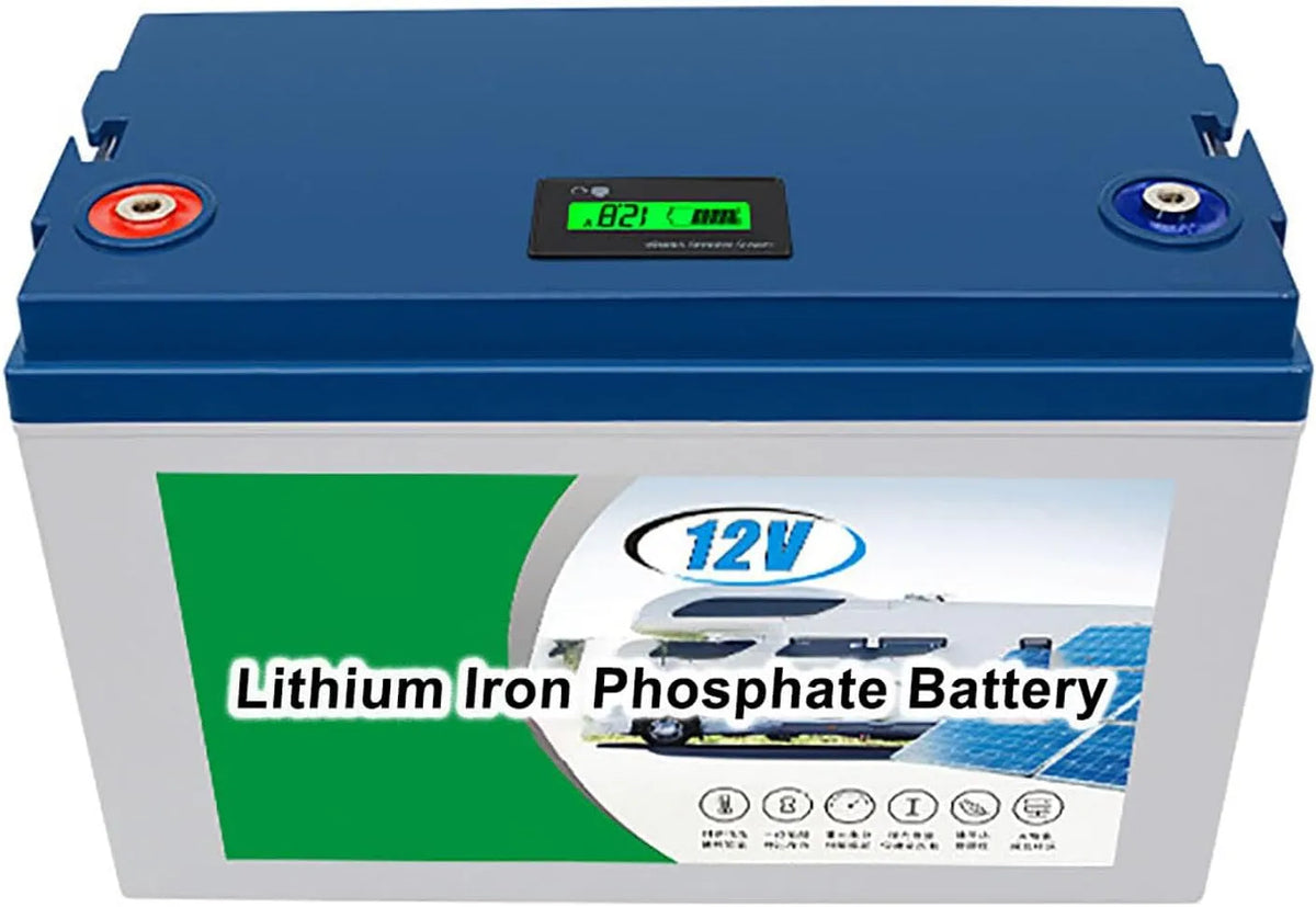 Modèle 100Ah LiFePO4 Batterie, tension 12V 100Ah, 150Ah, 200 Ah, de Stockage Solaire 24V 100Ah, 200Ah pour Panneaux solaires, Camping-Cars, Bateaux