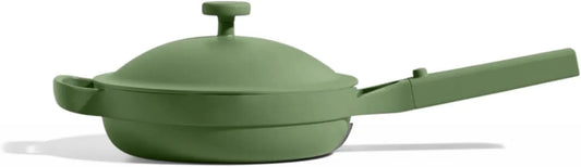 Batterie de cuisine, Sans danger pour le four, Poêle à frire et sauteuse brevetée 10 en 1 en aluminium, l'induction et toutes les