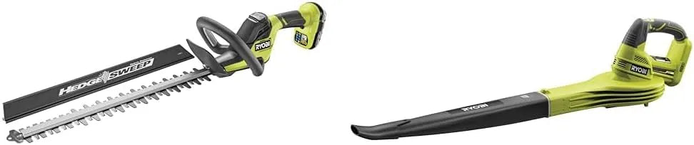 Ryobi souffleur de feuilles RY18HT50A-120 OBL1820S, largeur 50 cm, 1 Chargeur, Linea, Taille-Haies 18V OnePlus, 1 Batterie 2.0 Ah, sans Batterie