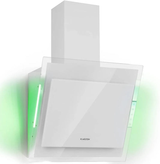 Klarstein hotte aspirante, largeur 60cm, Filtre de Hotte en Aluminium, Hotte Efficace avec Evacuation, 601m³/h, Débit d'Air Puissant 601m³, LED