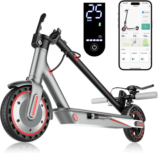 Modèle 36KM 25KM Maximale120kg Scooter Électrique, Vitesse Max 25KM, puissance 500W Moteur, 25KM/H, 36KM Longue Autonomie, Pneus 8.5' Anticrevaison