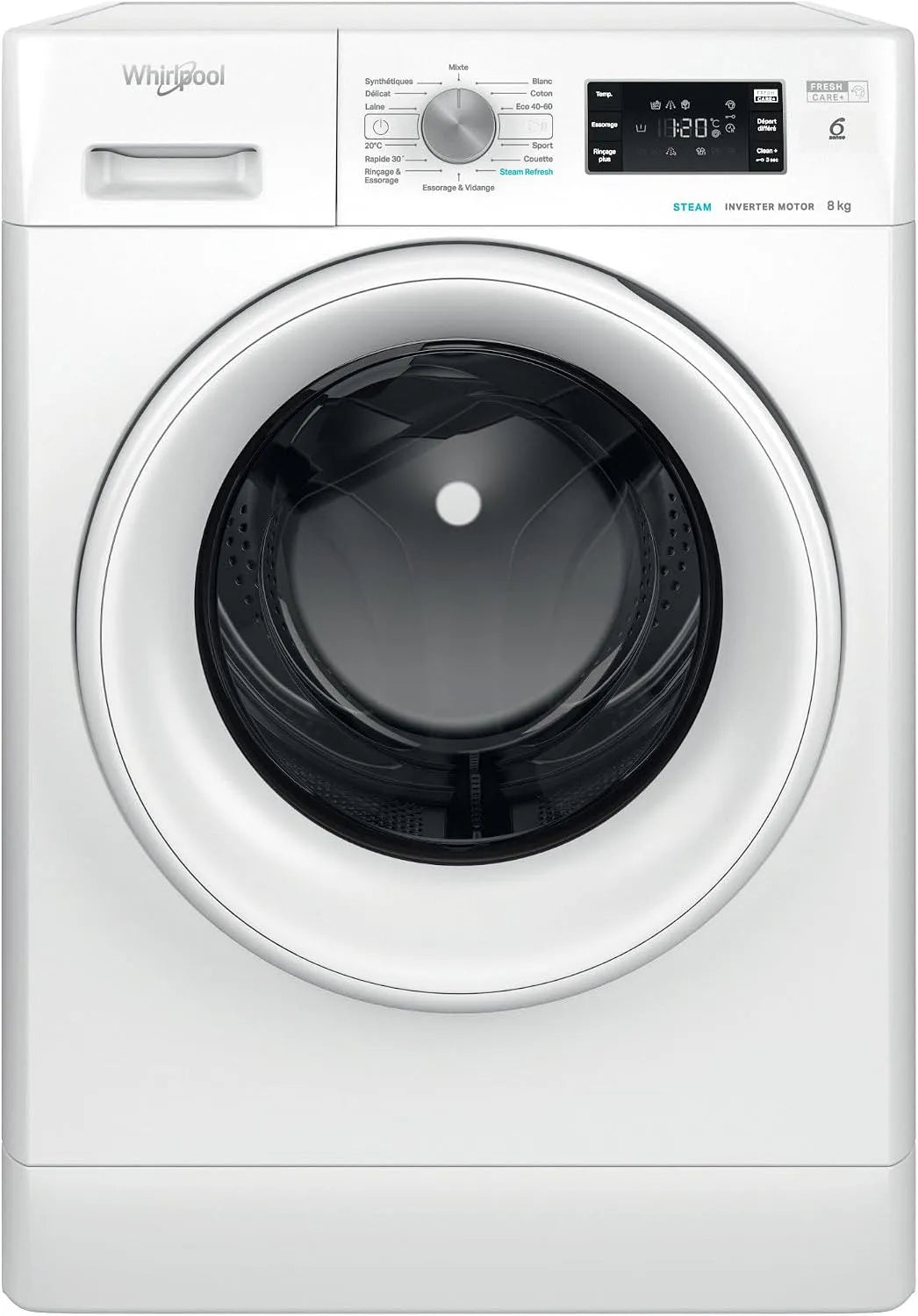 Whirlpool lave-linge FFBS8469WVFR, frontal