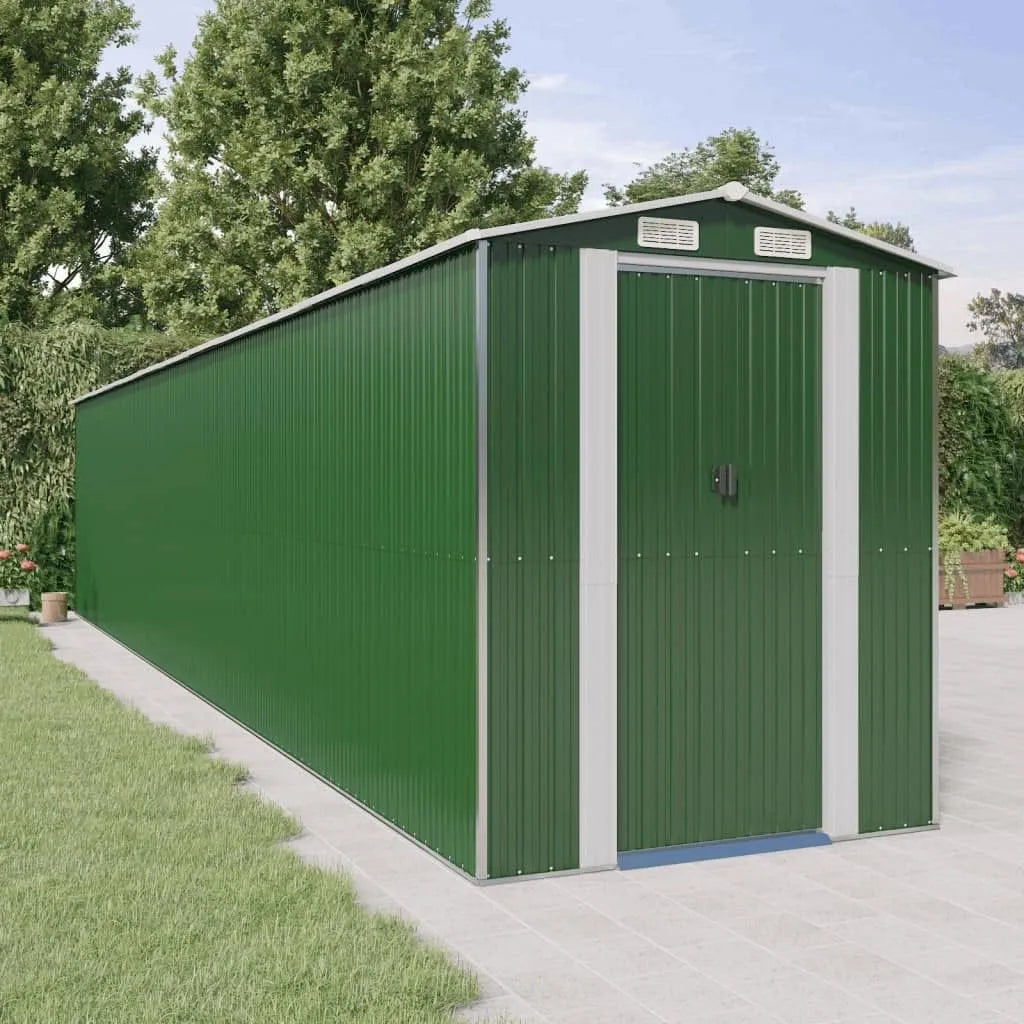 Abri de jardin, Home & Garden Item en acier galvanisé Vert 192 x 1021 x 223 cm