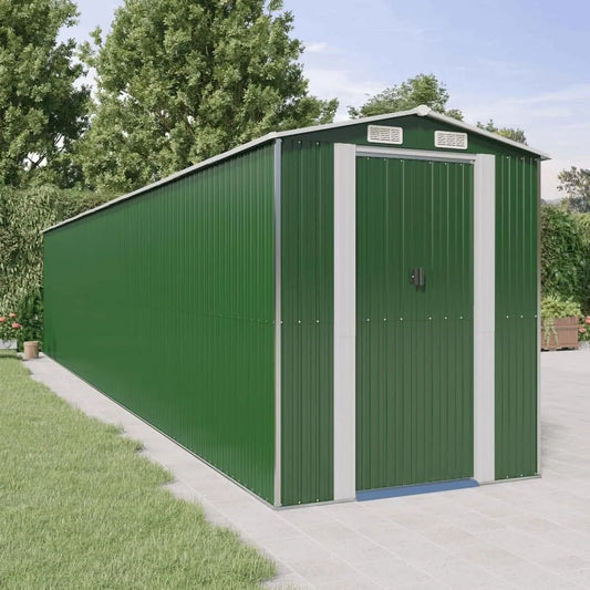 Abri de jardin, Home & Garden Item en acier galvanisé Vert 192 x 1021 x 223 cm