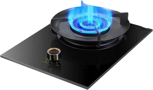 Cuisinière à gaz, Portative, Avec Protection Contre Les Flammes, NG, LPG, Flamme Tourbillonnante Double Couche De 5,0 KW, Compatible Sources GPL