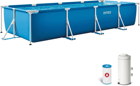 Intex kit Piscine Metal Frame Junior rectangulaire Tubulaire, 0,84m, 4,50 x, 2,20 x