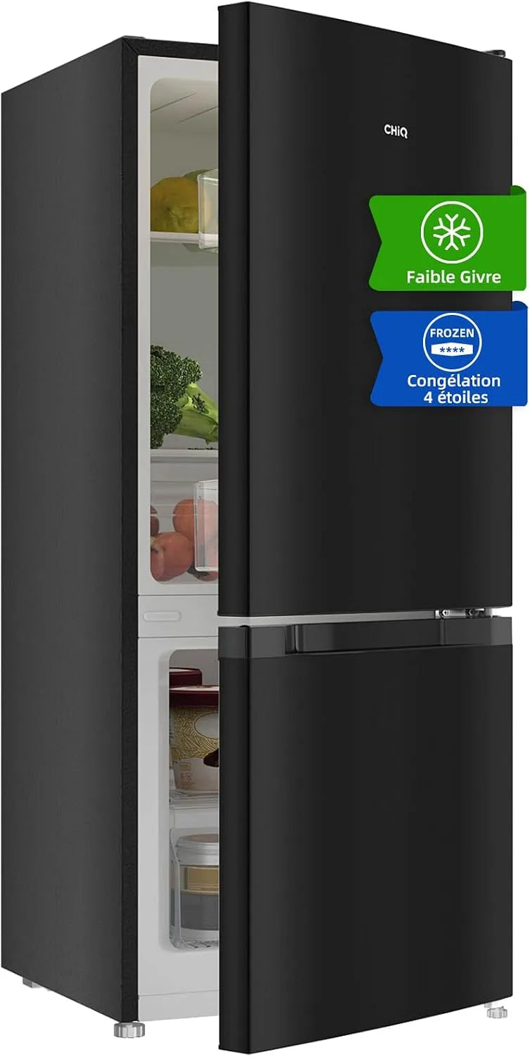 Réfrigérateur CHIQ, 47 cm de large, Congélateur 4 étoiles à -24 °C, autonome avec congélateur, an, congélateur: 114 cm de hauteur, capacité 117 l