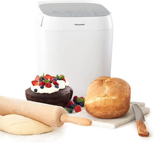 Panasonic machine à pain SD-ZP2000WXE, puissance 700 W, 18 programmes, 3 tailles de Pain, Programme sans gluten, Croustina, Pain croustillant