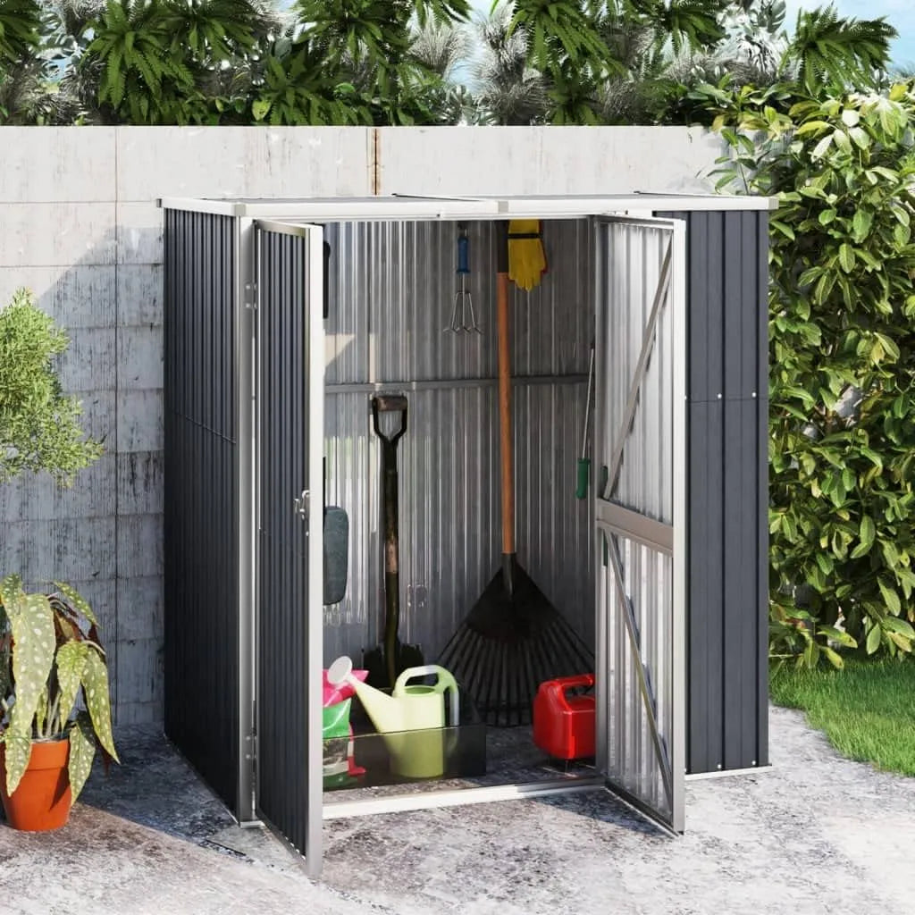 Abri à outils, Anthracite 161x89x161cm Acier galvanisé, Poids 29.62KG, Maison & Jardin, Pelouses & Jardins, Vie en extérieur, Structures extérieures