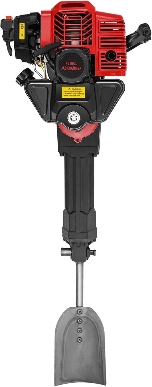 Motoculteur, avec pelle 5000 tr/min à essence refroidi à l'air manuel Convient pour la plantation forestière, 52 cc 2 temps Pelle à essence