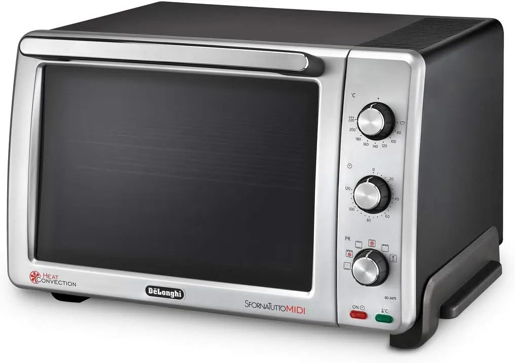 De'Longhi four électrique EO 24752, puissance 2000 W, capacité 24 litres, Midi, finition argenté