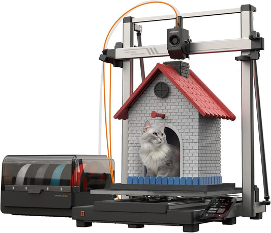 Imprimante, 600 mm, s Haute Vitesse, Auto Nivellement Imprimer, Anycubic Kobra 3 Max Combo 3D, Taille d'impression 420 * 420 * 500mm