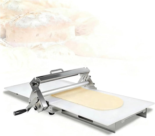 Modèle Type300 Laminoir manuel, machine à pâte en acier inoxydable, pliable, épaisseur de pâte réglable de 0 à 25 mm