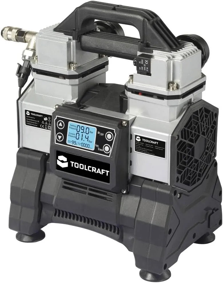 Compresseur TO-8952876 VDC/230 TOOLCRAFT, d'air comprimé 18 VDC, 230 VAC 9 bar, modèle VDC