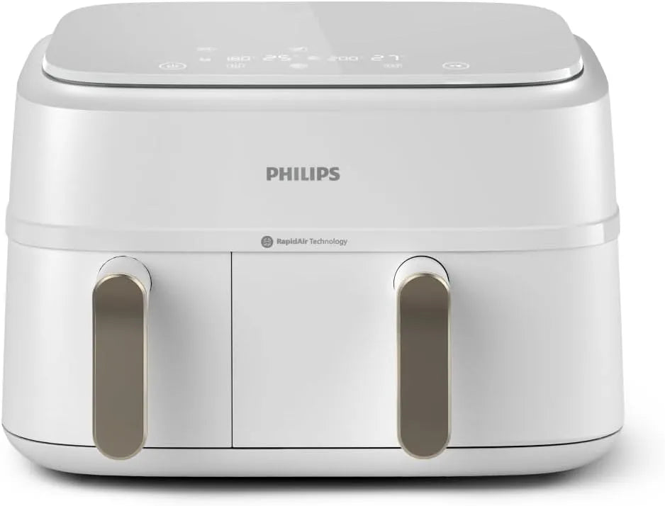 Philips modèle, Airfryer Série, capacité 9L 3000 NA353/10, Air Fryer Double Panier, Technologie RapidAir, Economies d'énergie, Application HomeID