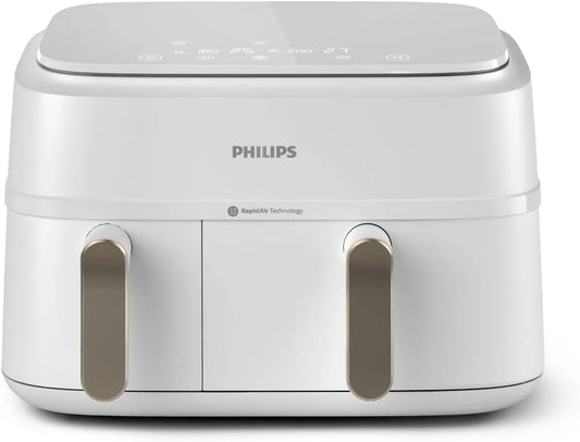 Philips modèle, Airfryer Série, capacité 9L 3000 NA353/10, Air Fryer Double Panier, Technologie RapidAir, Economies d'énergie, Application HomeID