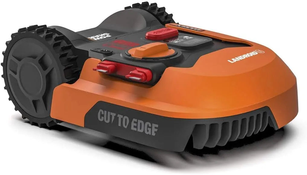 Worx tondeuse WR155E, Pente 35%, Installation Facile, détecteur de Pluie, Tonte Rapide, 2000 m² Surf.Max 2400 m², Configurable