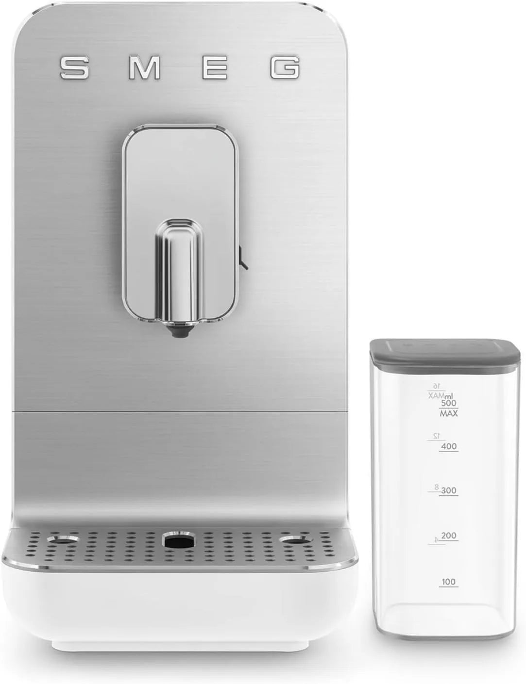 Smeg machine à café BCC13WHMEU, puissance 1350 W, Système de lait, Système Thermoblock, Dimensions Compactes, Réservoir 1,4 L, Expresso Automatique