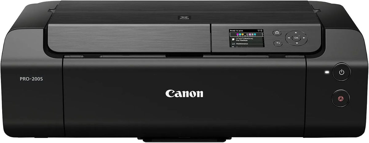 Canon imprimante PRO-200S, Photo PIXMA, Compacte & Polyvalente, 8 Encres Couleur à Base de Colorants -3 Options d'Alimentation en Papier