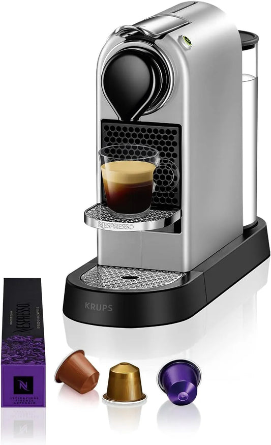 Nespresso Krups machine à café YY4118FD, Citiz finition argentée Cafetière à Capsules