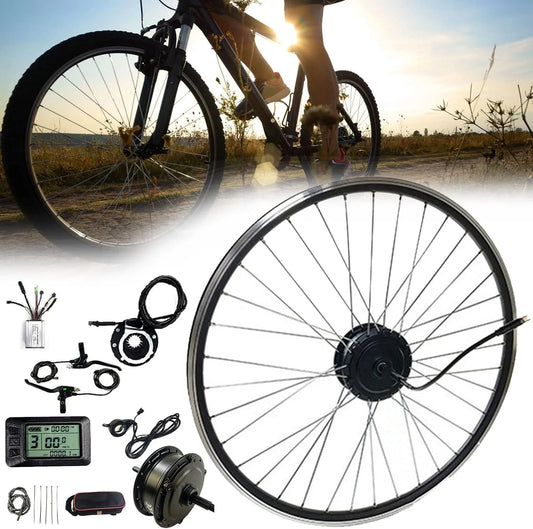 Vélo électrique 700C, NYANS Kit de Conversion de, tension 24V 36V 48V 250W 350W 500W Moteur Spinner à Entraînement Arrière, Batteries Non Incluses