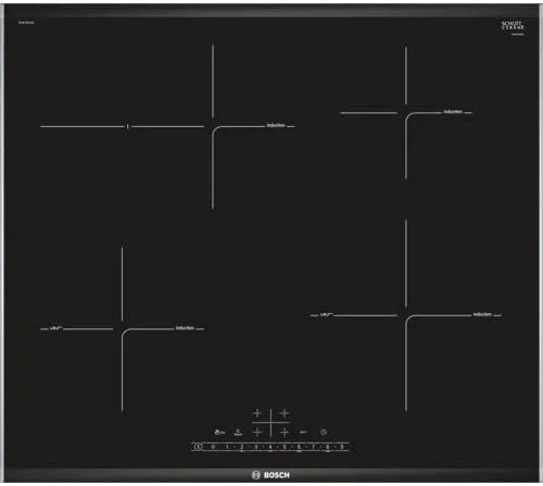 Table de cuisson Bosch PIF675FC1E, Série 6 vitrocéramique électrique encastrable 60,6 cm