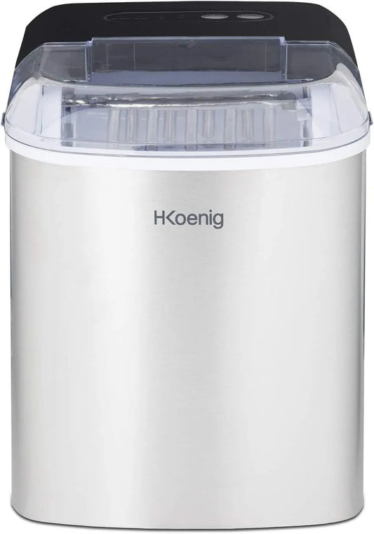 Machine à glaçons ICEK12 24h 6min H.Koenig, poids 12kg en, 2 tailles de Glaçons, Silencieuse 2,1L, Automatique, Electrique, Compact, Portable