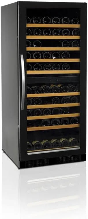 Cave à vin TFW300-2F, Bi-Zone Professionnelle pour 110 Bouteilles 750 ml
