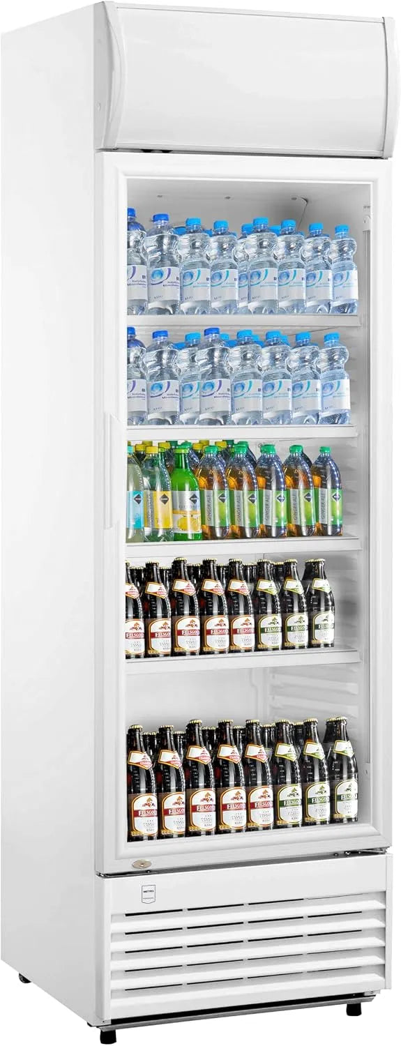 Réfrigérateur GSC2350B METRO Professional, dimensions 62 x 63.6 x 201.1 cm, capacité 324 L, Frigo vitré, à boissons, finition blanche