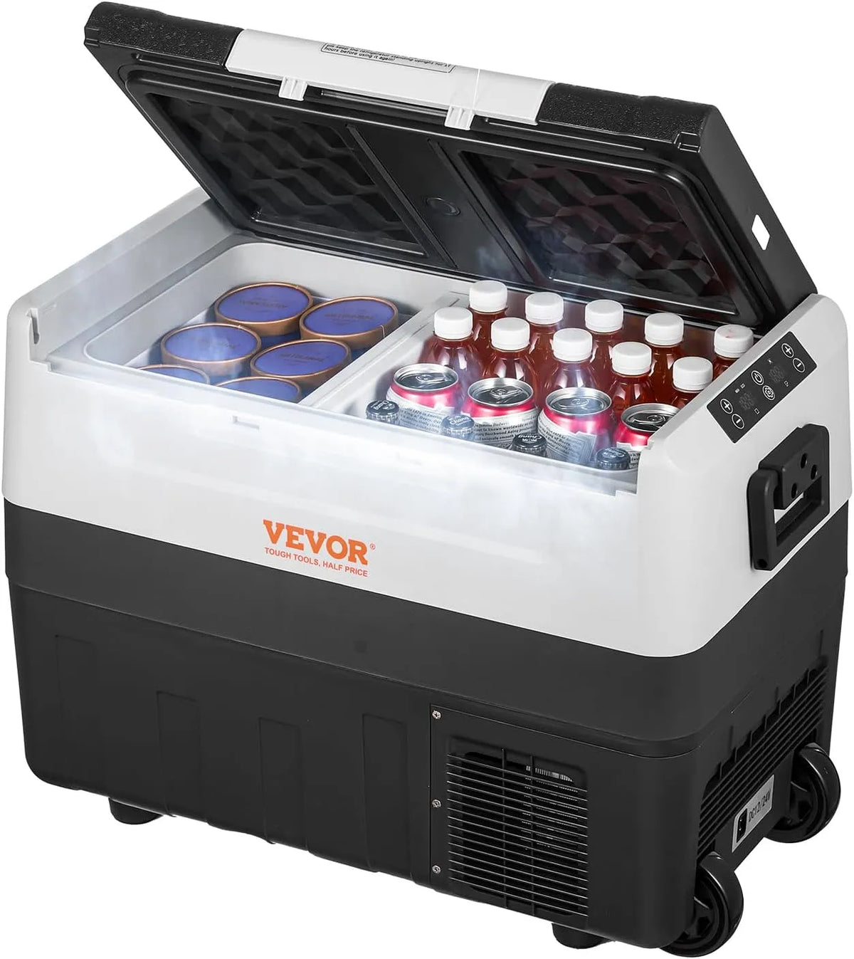 Vevor glacière CC 100, Électrique Portable de 45 L Réfrigérateur de Voiture Portable 12/24 V -240 V CA Frigo