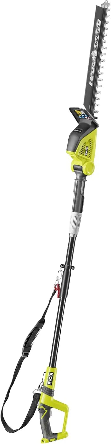 Ryobi modèle, Lame 45 cm OPT1845, Taille-Haies sur Perche sans Fil 18V One+, Manche Télescopique, Batterie Non Incluse, Tête Inclinable