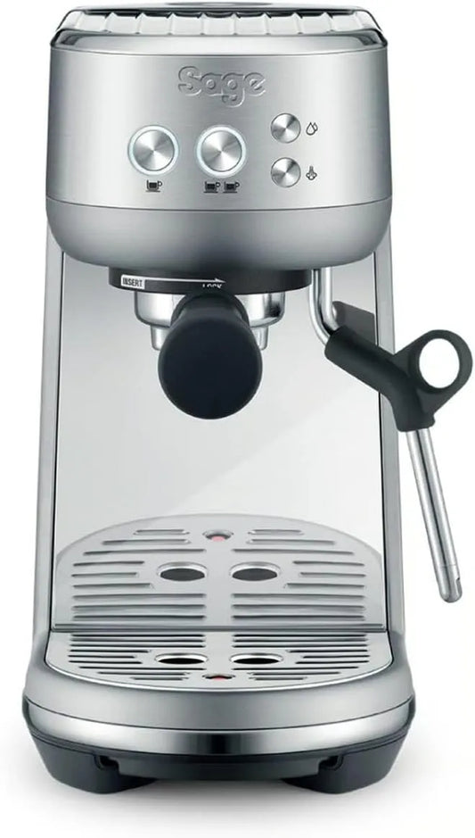 Sage machine à café, The Bambino, Compacte avec Mousseur à Lait Automatique, Acier Inoxydable Brossé