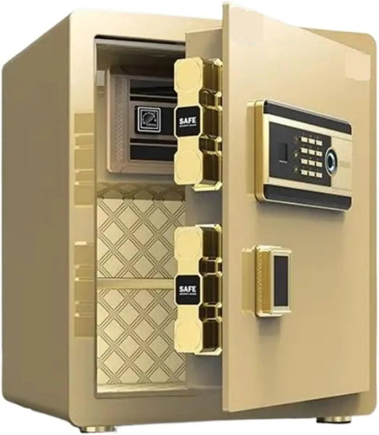 Coffre-fort, C fort C -fort de sécurité for la maison, système d'alarme, for stocker des bijoux armoire forte, Gold