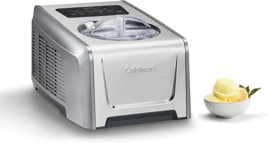 Pro Cuisinart FreezeEase, 4 programmes, 14 fonctions, prête en 40 min, maintien 90 min, 2 pales, capacité 1,5L, Sorbetière auto-refroidissante, glace